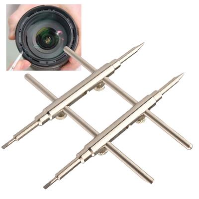 25-130MM Open Tools with 4 Screws Disassemble Wrench Open Tool Stainless Steel Camera Lens Openning Repairing Tool Kit for DSLR