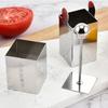 304 Stainless Steel Tofu Press Mold Daisy Design Multi Purpose Kitchen Tool for Soft Foods Cheese Fruits