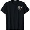 Zebra Print Pocket Design for A Cool Wild Cat Animal Lover T-Shirt