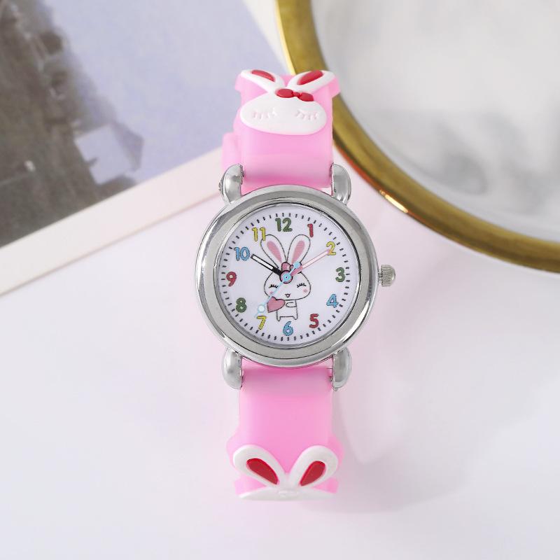 Cute Rabbit Multicolor Children'S Silicone Watch