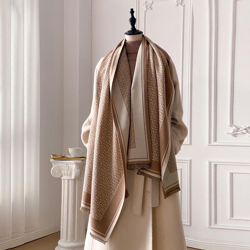 Women's Versatile Geometric Warm Scarf Shawl