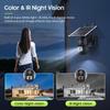 Telecamera di Sorveglianza Solare 4G Wireless da 3MP con Visione Notturna HD e Monitoraggio Remoto Esterno a Basso Consumo