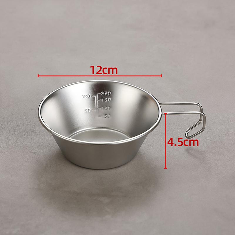 10/12/14CM Sierra Cup Outdoor Stainless Steel Sierra Coffee Cup Picnic Tableware Portable Barbecue Hiking Camping Tea Cup