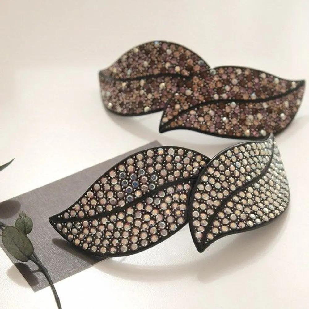 bydaisy Aurora Cubic Leaf Automatic Hairpin Bh0759 Pink brown
