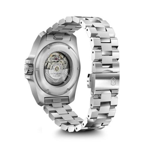 VICTORINOX I.N.O.X. Automatic Analog Watch, Waterproof, Men's, Automatic Winding, Blue Dial, Stainless Steel Bracelet, Stainless Steel Case (316L), In