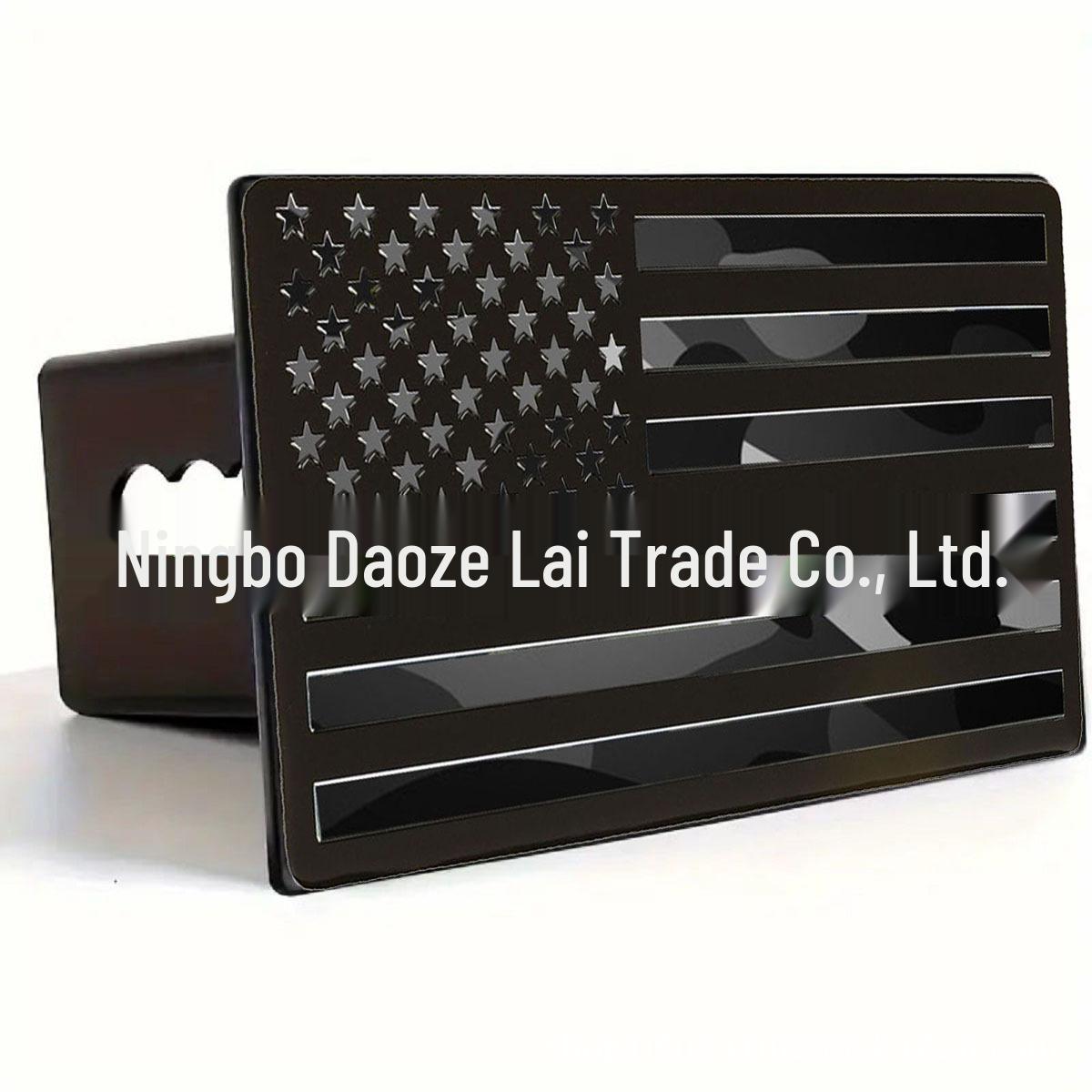 

3D Камуфляжный Флаг Металлический Колпачок Заглушка для Фаркопа Single Item чёрный/камуфляжный