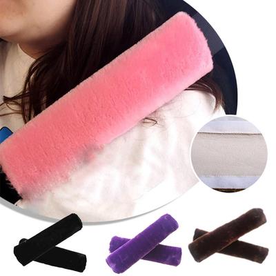 Car Seat Belt Cover Seatbelt Shoulder Pad CushionsUniversal Covers Bag Harness Styling Winter Seatbelt Car Strip Fluffy W2V0