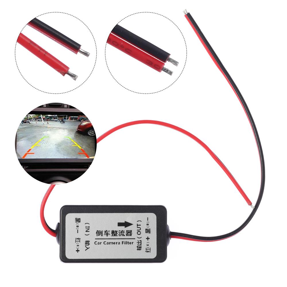 interference Backup Camera for Car Rear View Relay Capacitor Filter 12V DC Power Rectifier