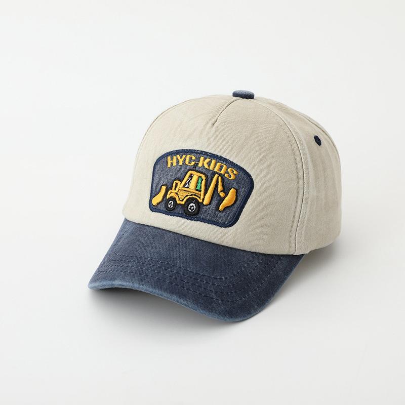 Fashion Letter Children Baseball Hat Solid Color Baby Peaked Cap Cotton Casual Kids Duck Tongue Cap 3-6Year Boy Girl Sun Visors