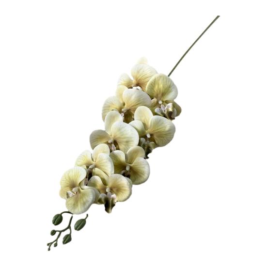 Faux Orchid Stems 39 Inch Artificial Phalaenopsis Flowers with 9 Heads Full Blooms for Valentine's Day Home Office Wedding Party Decor