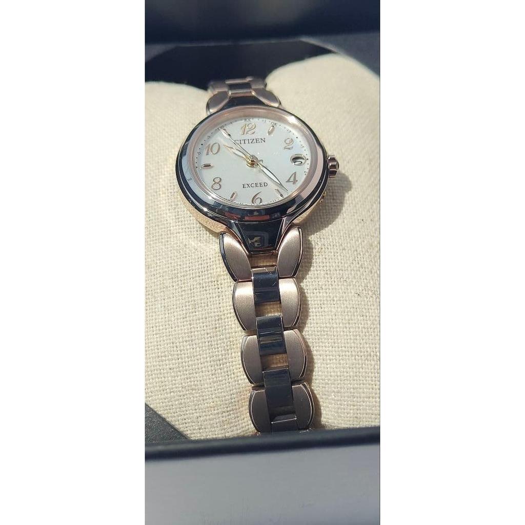 Used CITIZEN light blue dial wristwatch