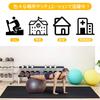 Thick Exercise Mats for Home Floor and Vibration Perfect for Entryways and with Sides Large, Gyms, 60x60x1.2cm, EVA, Soundproof, Anti-Vibration,