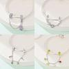Original 100% Copper Clasp Clip Bead Star Moon Safety Chain Fit Original Bracelet Diy Jewelry Making Women Gift