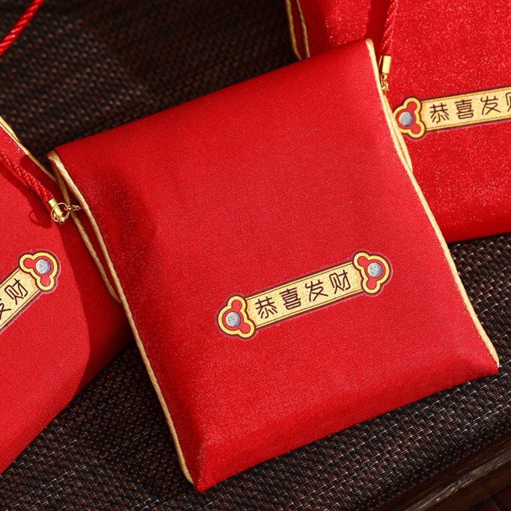 Traditional New Year Red Envelopes Blessing Red Pocket Chinese Lucky Money Bag Celebration Party