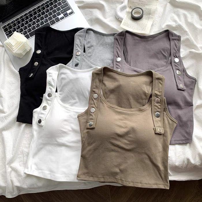 Square Collars T-shirts Sleeveless Women Sexy Tank Tops Girls Y2K Vest Street Party Wear