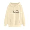 Women's Fashion Casual  Christmas Print Hooded Sweatshirt Loose Sports Tops Pullover