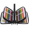 1PC New 72-hole Stationery Storage Bag, Convenient Oxford Cloth Multi-layer Zipper Pencil Bag, Suitable for a Variety of Pencils