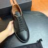 Real Leather Shoes Lazy Casual Lace Up Low Heeled Board Shoes Foreign Trade Shoes Guangzhou Dexun Style Johnny'S Men'S