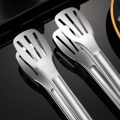 Pinze per alimenti Anti-calore Pinze per alimenti portatili in acciaio inossidabile facili da impugnare Utensili da cucina