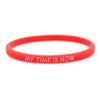 My Time Is Now Student  Couple Silicone Bracelet Sports Wrist Band