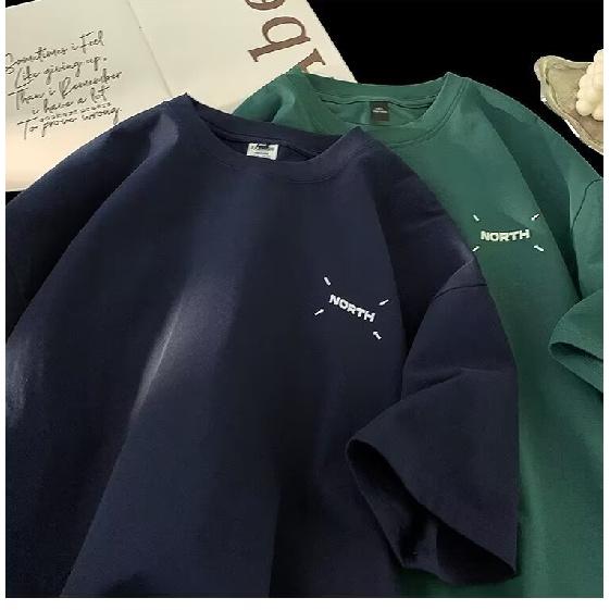 Tricou cu mâneci scurte imprimat cu litere la modă, cu gât rotund, pentru vară, în top casual