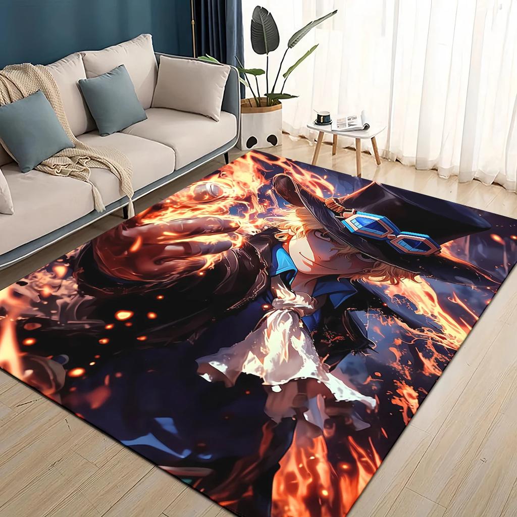 Cartoon 3D One Piece-e Japan Anime Carpet Rug for Living Room Bedroom Home Sofa Decoration,Kids Play Non-slip Floor Mat
