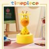 Colorful Giraffe Kitchen Timer,Rotating Desk Clock with Playful Cartoon Design, Ideal Birthday Gift, Plastic Material, No Electricity Needed