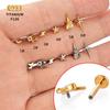 F136 Titanium Alloy Moon, Lightning, Deer & Star Lip and Ear Cartilage Stud Earrings for Body Piercing.