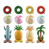 Hawaiian Style Card Packaging: Summer Watermelon, Pineapple, Coconut Tree, Beach Ball, Cactus - Min. Order 1 Piece