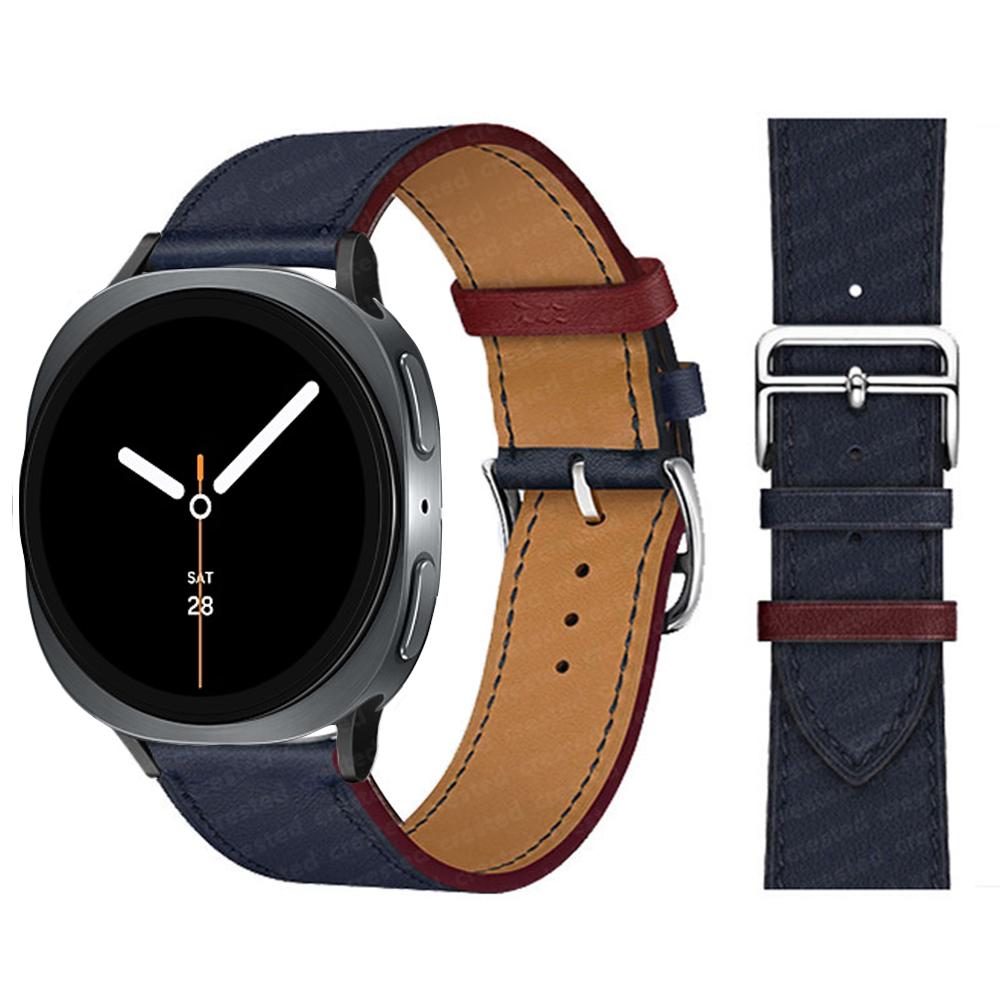 Exquisite leather band For Samsung Galaxy Watch 8 strap 40mm 44mm metal buckle Bracelet correa Galaxy Watch 8 classic 46mm bands