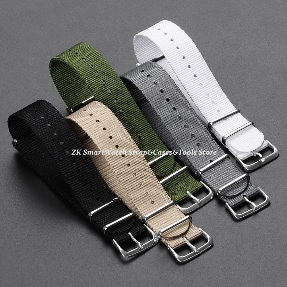 Ribbed Nylon Watch Strap 16/18mm 20mm 22mm for Omega Military Sport Watchband Braid Ballistic Fabric Band for Men Women Bracelet