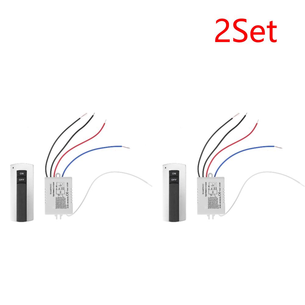 1 Ways ON/OFF 220V Wireless Remote Control Switch Receiver Transmitter for Light Lamp Digital Remote Control Switch