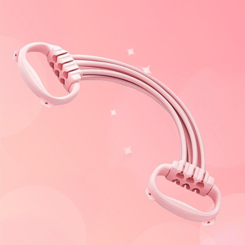 Resistance Band Elastic Puller Rope Non Slip Handle Exercise Band 6 Level Adjustable Yoga Stretching Belt For Shoulder Arms Back