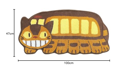 Cat Bus 47 x 100cm My Neighbor Totoro Stop Accent Mat Brown x Yellow