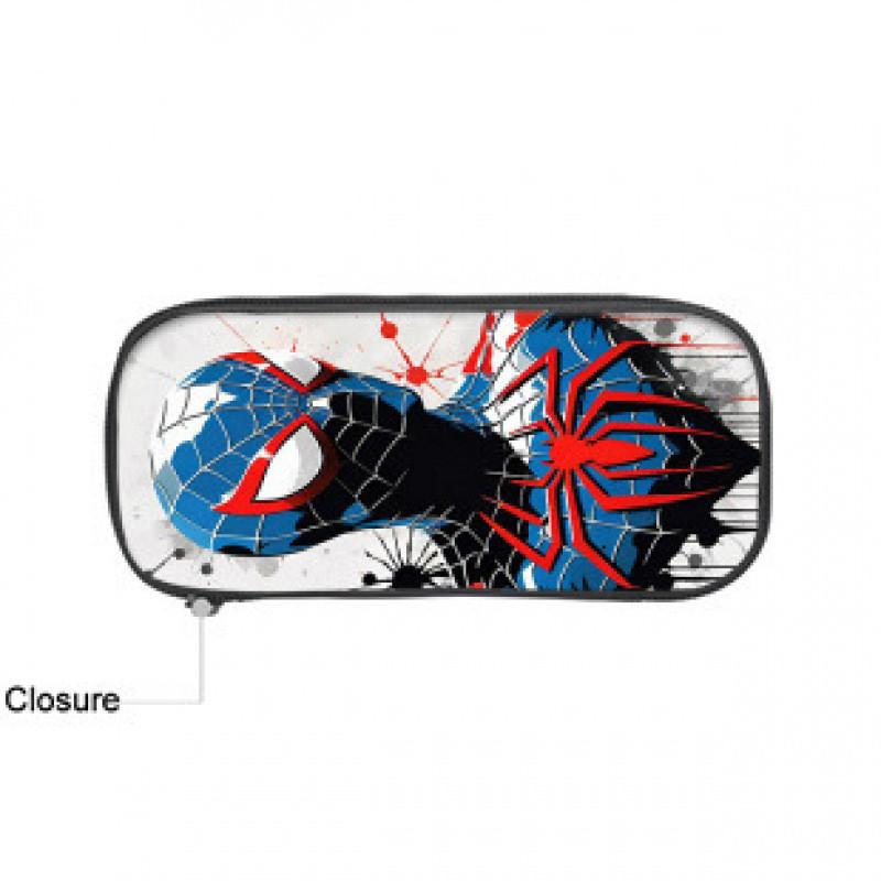 Spider Man Nylon Pencil Bag For Students With Spacious Storage And Casual Style
