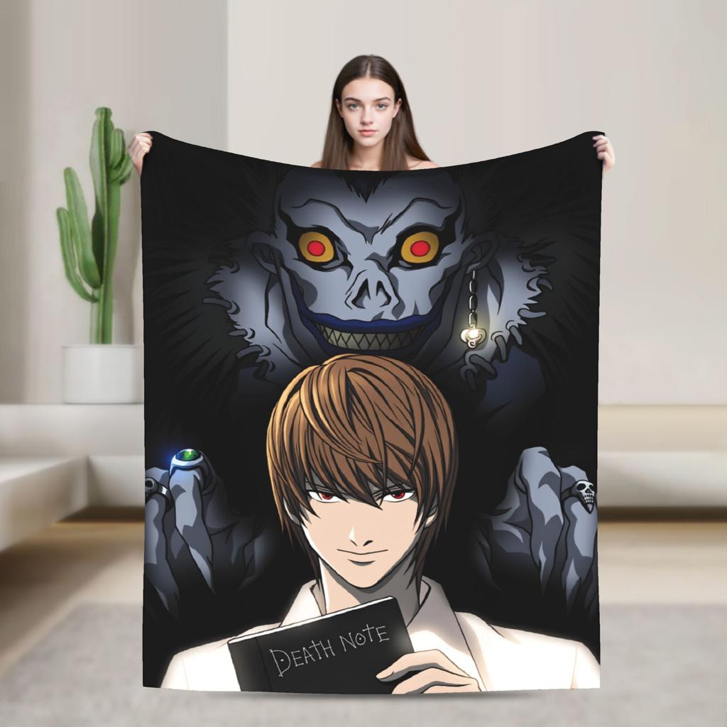Light Yagami Misa Amane Flannel Blanket Winter Death-Notes Warm Soft Throw Blanket for Children Couch Chair Bedspread Sofa Bed