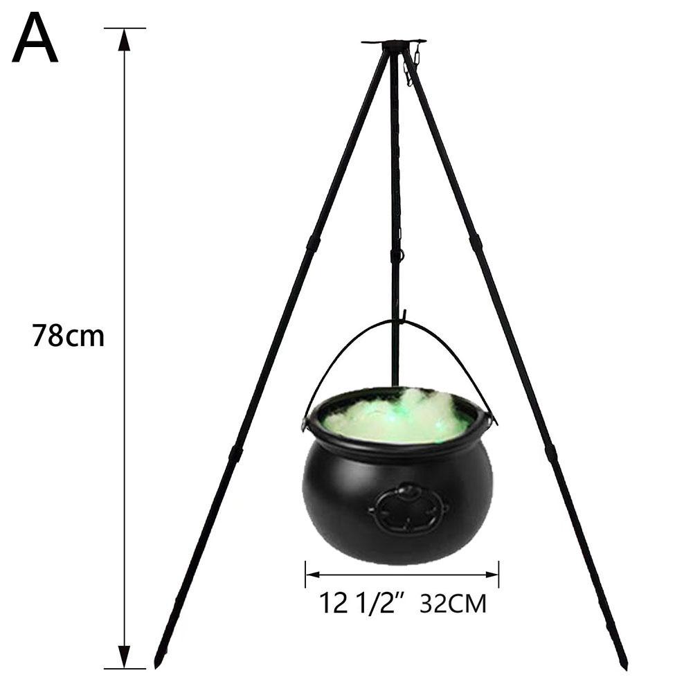 

Хэллоуин вечеринка большой ведьма котел на треноге с огнями черная пластиковая чаша вечеринка фокус-покус конфеты ведро декор