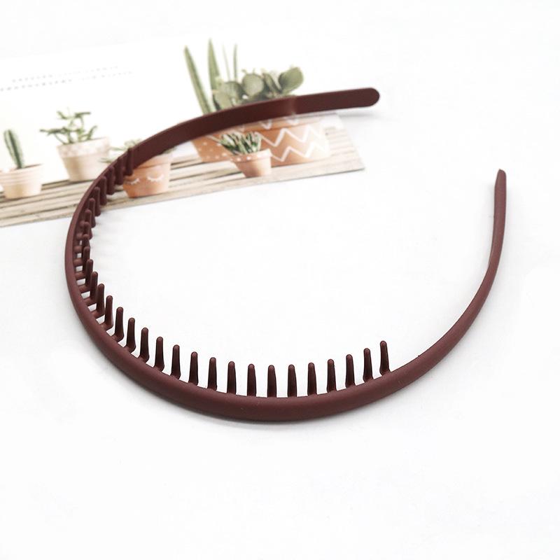 Buntes, wellenförmiges koreanisches Zahnkamm-Haarband - Rutschfest, schonend zum Haar, Bequemer Sitz, Ideal zum Bändigen von Babyhaaren.