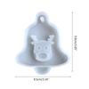 UV Crystal Epoxy Resin Mold Christmas Tree Bell Elk Pendant Silicone Mould Car Pendant Xmas Ornaments Resin Casting Mold