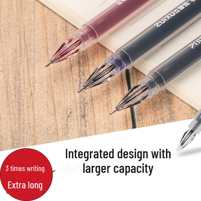 Signature Liquid Ink Fountain Pen - Red, Blue, Black (0.5mm) - Full Needle Tube, Large Quantity, Free Shipping