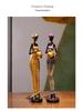 African Black Art Resin Figurine: Creative Home Decor for Living Room, Entrance Hall, or Wine Cabinet TV Stand