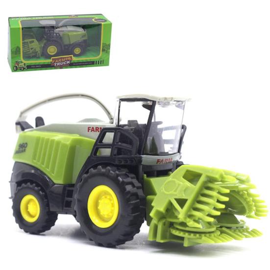 Mini 1/43 Agricultural Harvester Model Children Kids Alloy Car Toy Birthday Gift