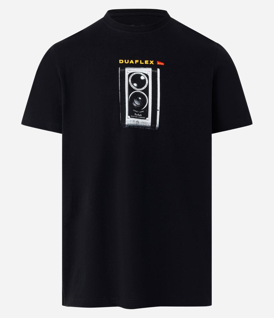 Kodak Printed Comfort Cotton T-Shirt with Kodak Duaflex Black Print Women Men Oversized Y2k Cotton Loose Female Male Clothing