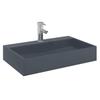 Wash Basin 60 X 38 X 11 Cm Mineral Cast   Marble Cast Anthracite