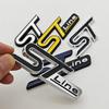 3D Metal Car Stickers STLine ST Logo Front Grille Fender Side Badge Rear Trunk Emblem For Ford Focus Mondeo Explorer Fiesta Edge QY2