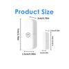 Tuya WiFi or Zigbee Door/Window Sensor Smart Home Open/Closed Alarm Security System Smart Life Remote Monitoring