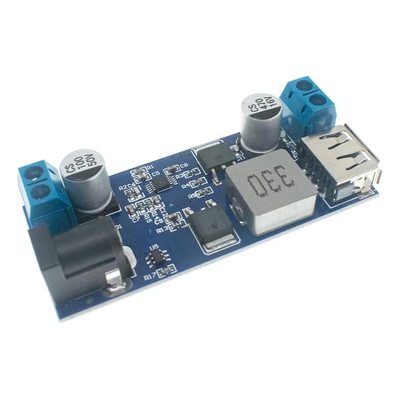 DC-DC Converter Module 30W Voltage Step Down Module 9-36V 12V24V To 5V 6A USB Charging Power Supply Voltage Regulator