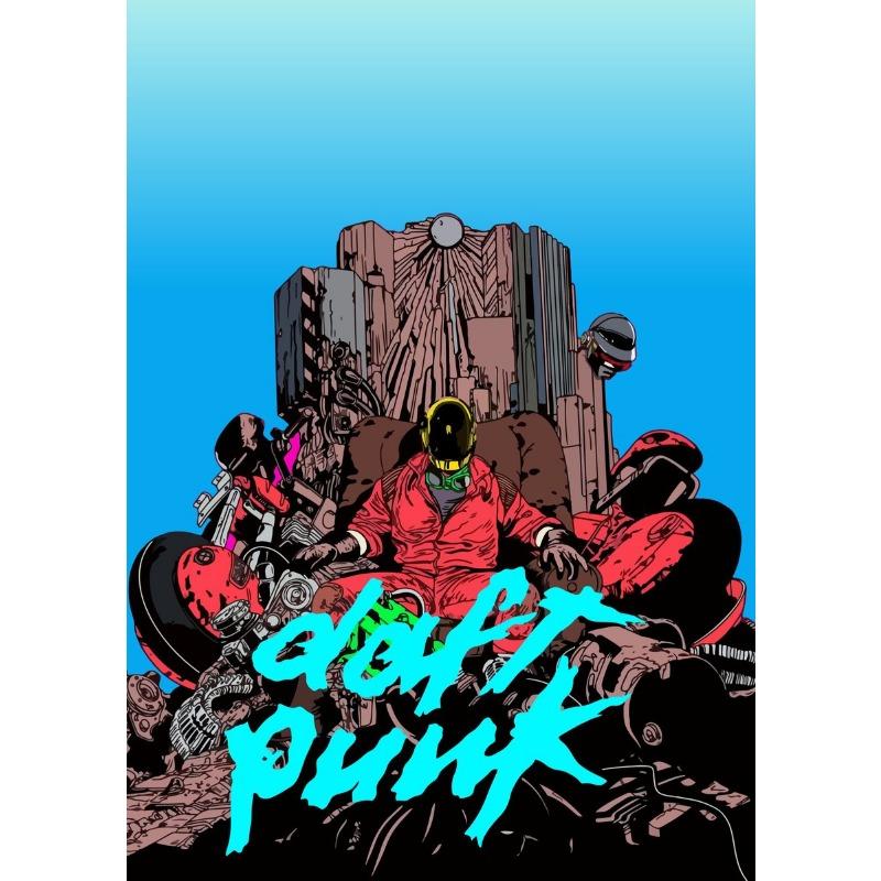 Savages Daft Punk Band Poster Canvas Prints Music Band Daft Punk Wall Art Decor Bar Home Fans Wall Decoration Music Prints Gitf