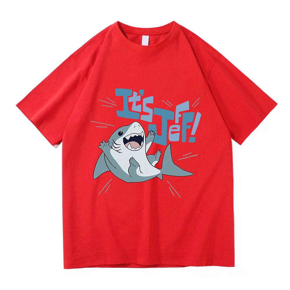Винтажная футболка Jeff The Land Shark The Eras Tour Модная мужская забавная милая футболка Landshark Унисекс Высококачественные хлопковые футболки S