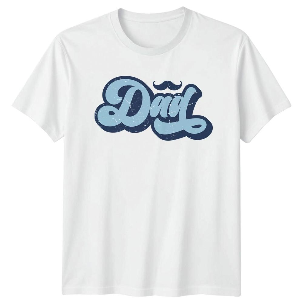 Dad Unisexs TShirt Retro Dad Fatherhood Fathers Day Gift For Him S